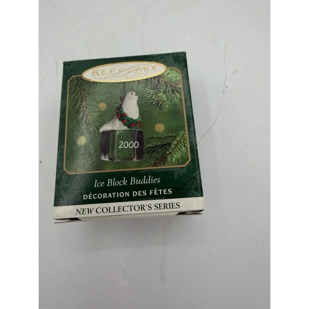 ❄️ Hallmark Keepsake Miniature Ornament – Ice Block Buddies (2000)‎ 🐧 Mini